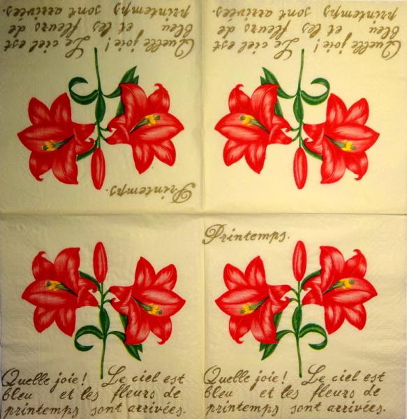 112 Lilien - 3-lagig